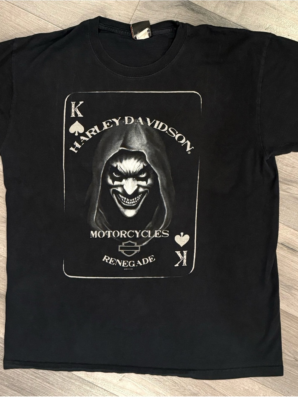 Harley-Davidson Black Men’s King of Spades Joker Graphic Tee